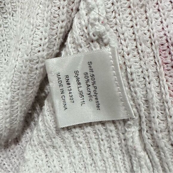 Revolve Line & Dot Scarlet Tie Dye Cardigan in White & Pink Multi Women’s Medium - Picture 3 of 4